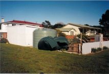 This water tank failure was put down to inconsistencies in the moulding. Creating weak points.